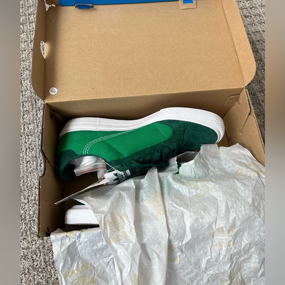 Adidas Originals Continental Vulc Sneaker Green Suede size men’s 8 / women’s 10 - Picture 4 of 9